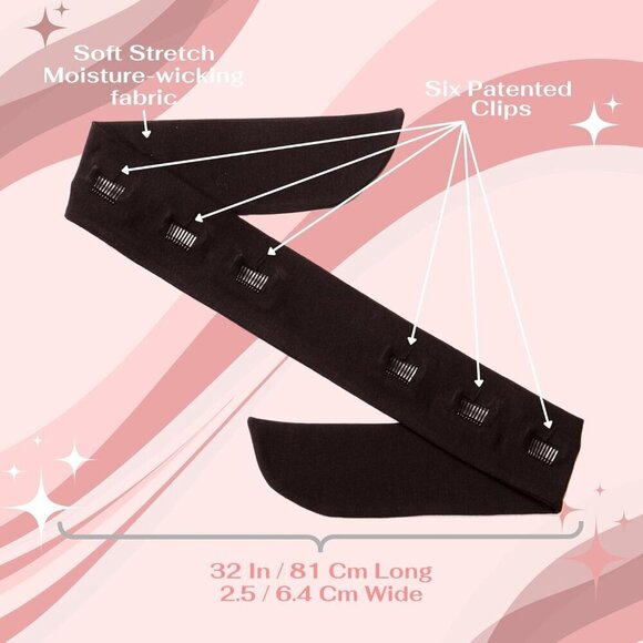 Stretch Headbands Women Bamboo Cotton Spandex Non-Slip Workout Gift main image 9